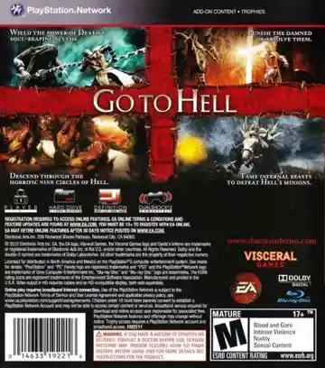 Dante's Inferno (USA) (En,Fr,Es) (v1.04) (Disc) (Update) box cover back